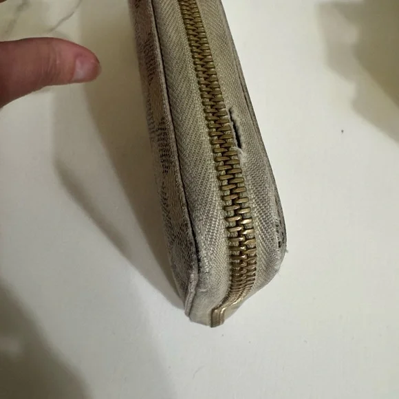 Louis Vuitton Damier Azure Travel Organizer Long Checkered Wallet Preloved - Picture 6 of 10